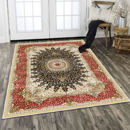 Conceptum Els1830 Alfombra de Terciopelo 80 x 120 cm Multicolor